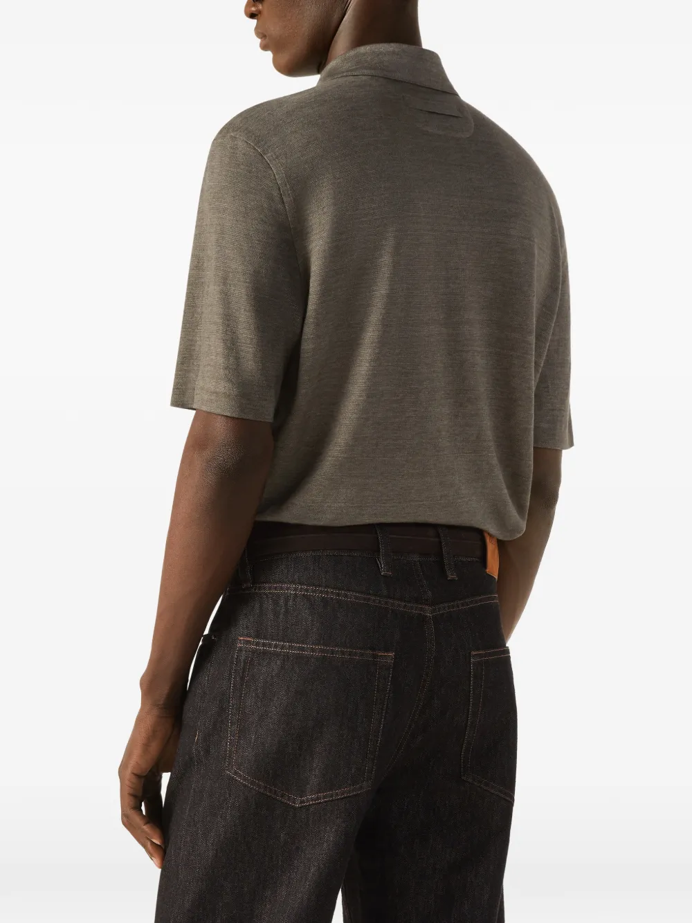Zegna Oasi Lino poloshirt Beige