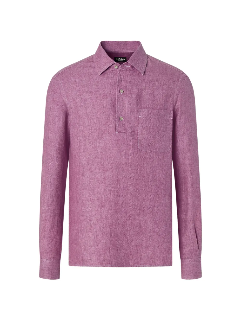Zegna Camicia Oasi Lino - Viola