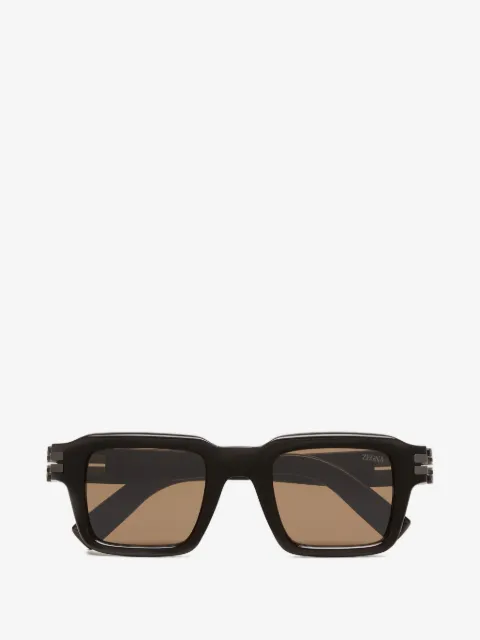 Zegna lunettes de soleil à monture carrée