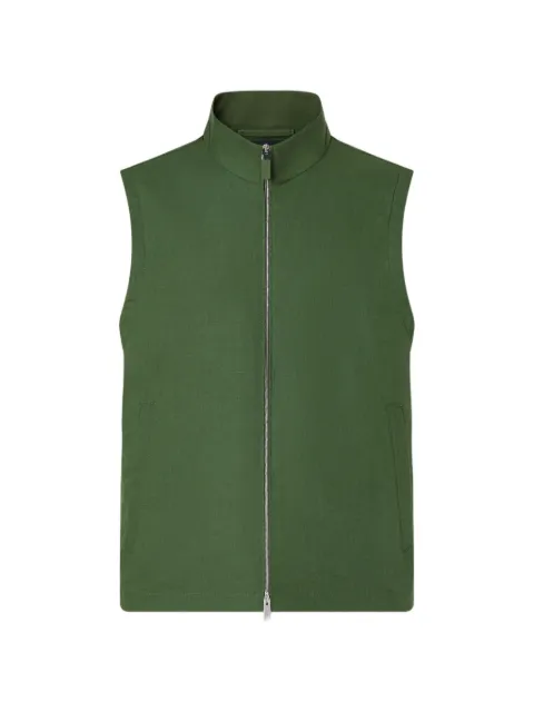 Zegna Oasi Lino zip gilet