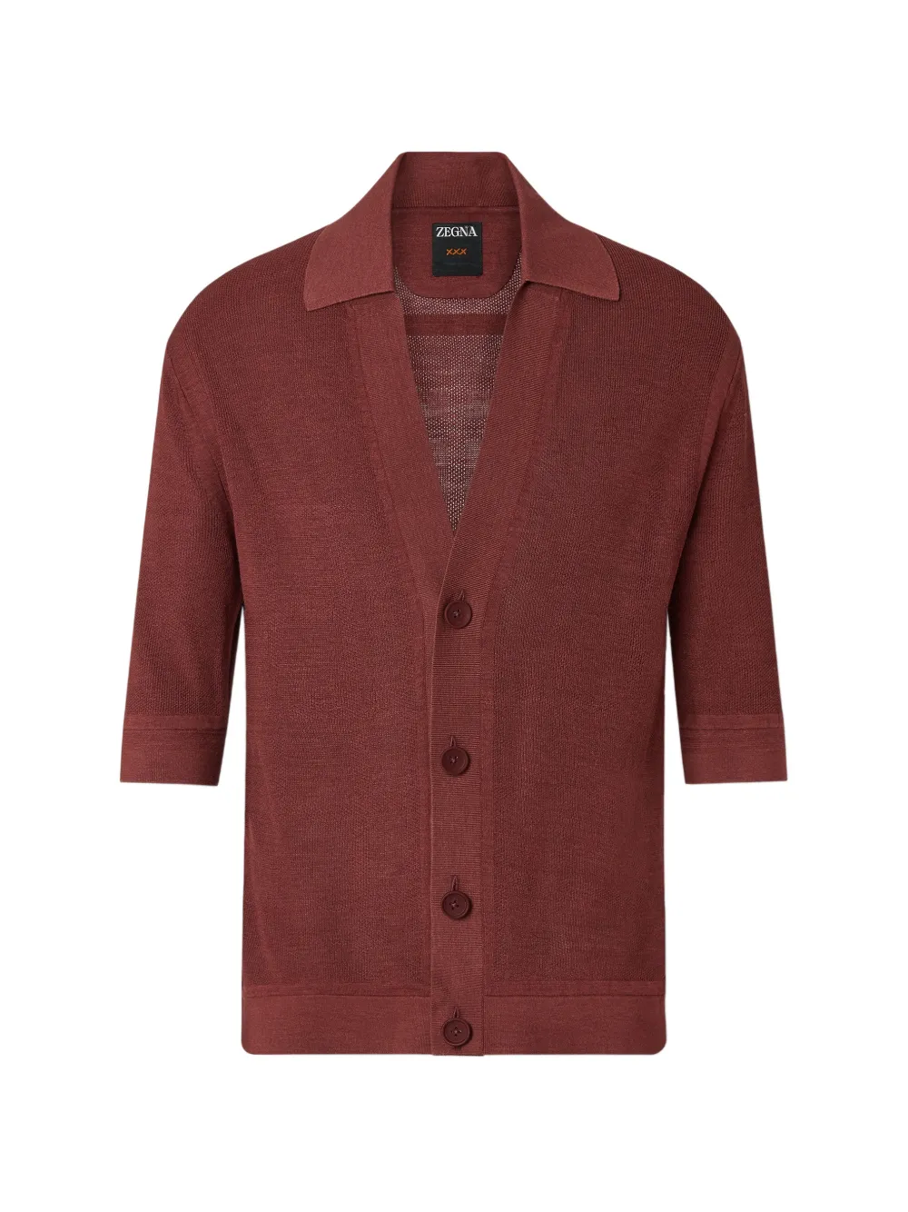 Zegna Polo Oasi Lino - Rosso