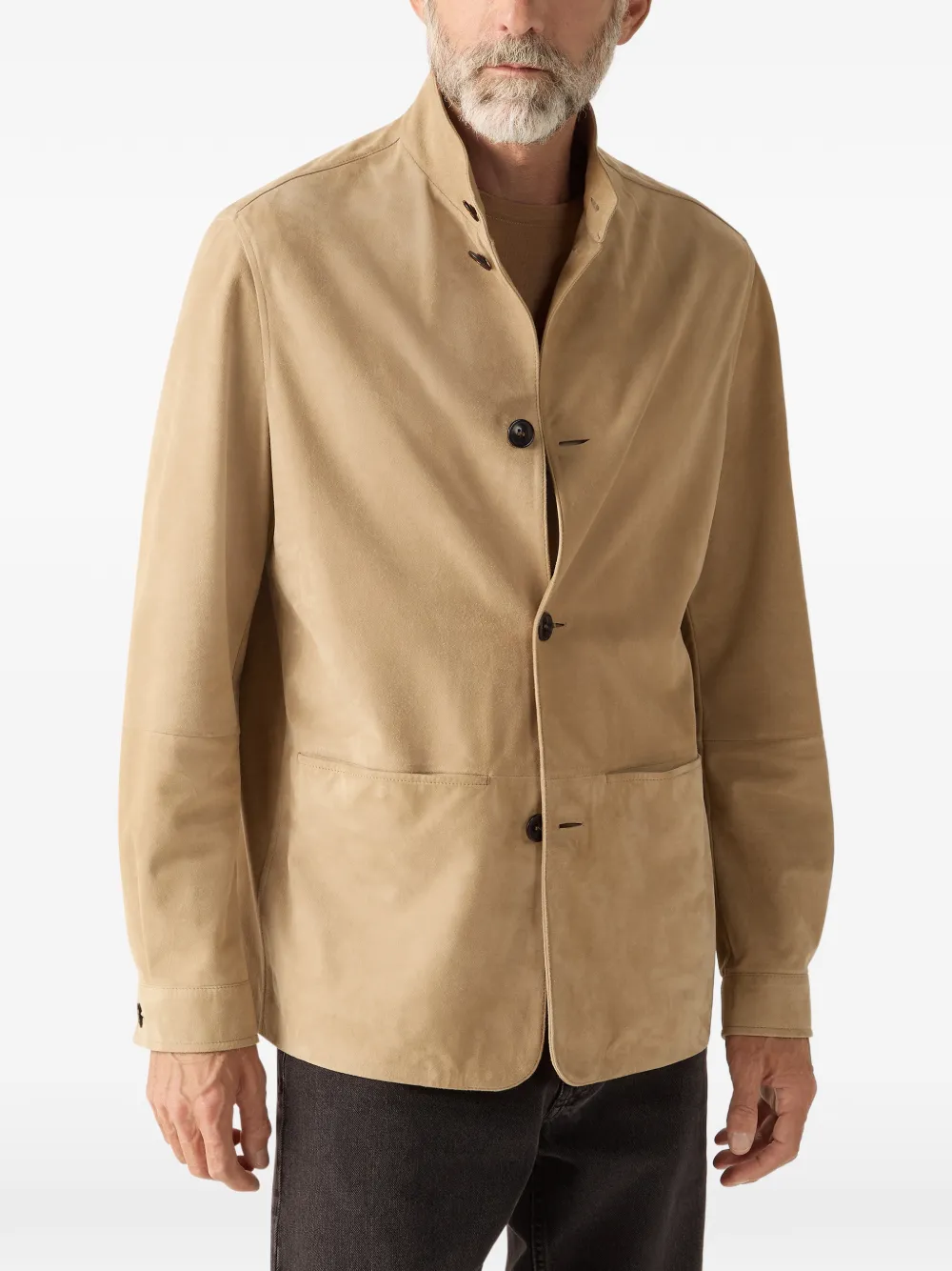  Zegna Button-up Jacket - Neutrals 