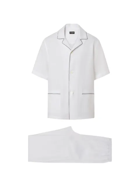 Zegna piped oasi lino pyjamas