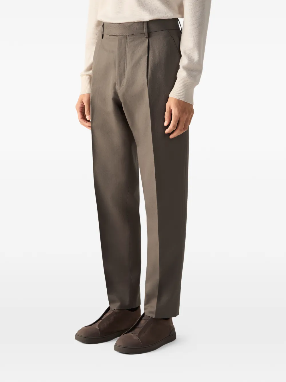 Zegna Plooibroek Grijs