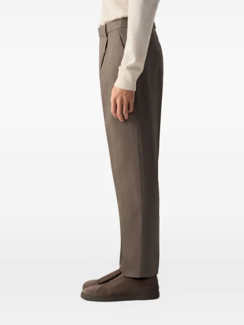 Zegna cotton and linen trousers