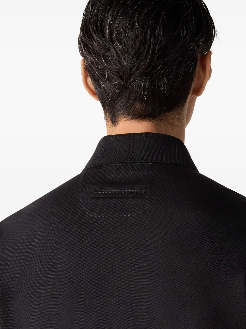 Zegna Oasi poloshirt met korte mouwen Zwart