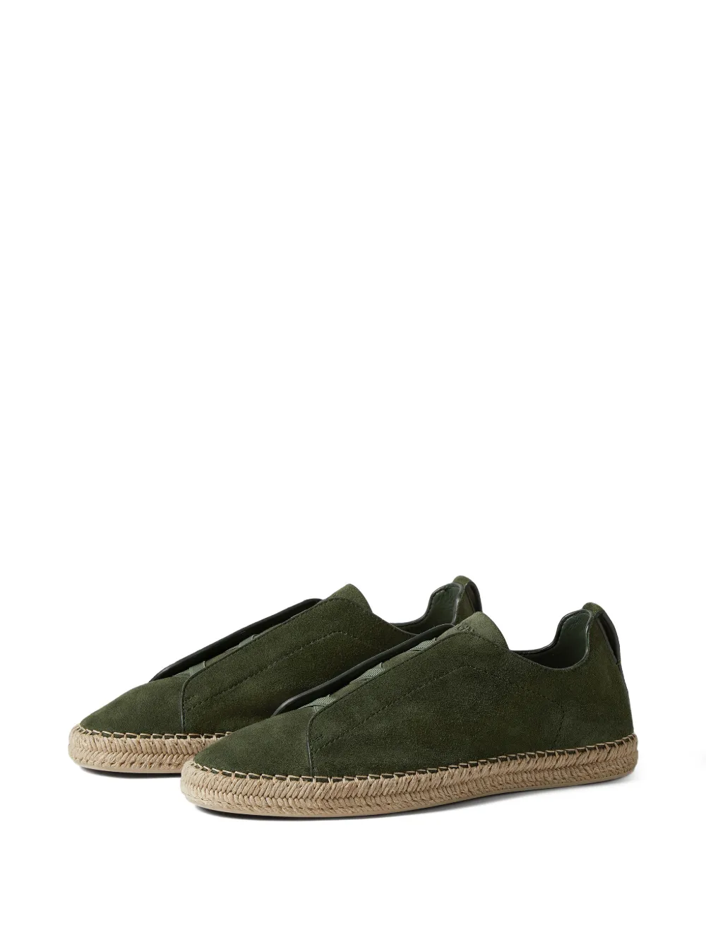 Zegna Suède espadrilles Groen
