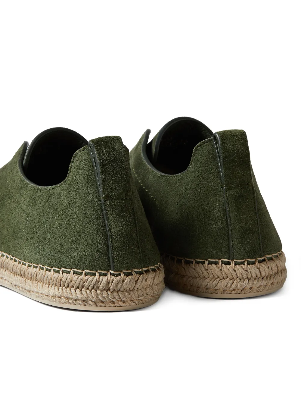 Zegna Suède espadrilles Groen