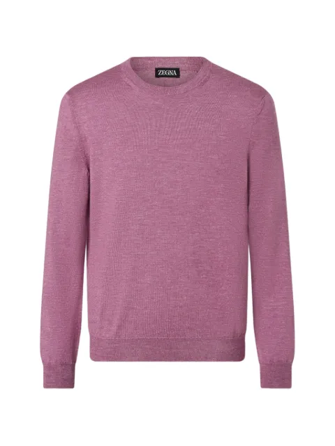 Zegna suéter con cuello redondo