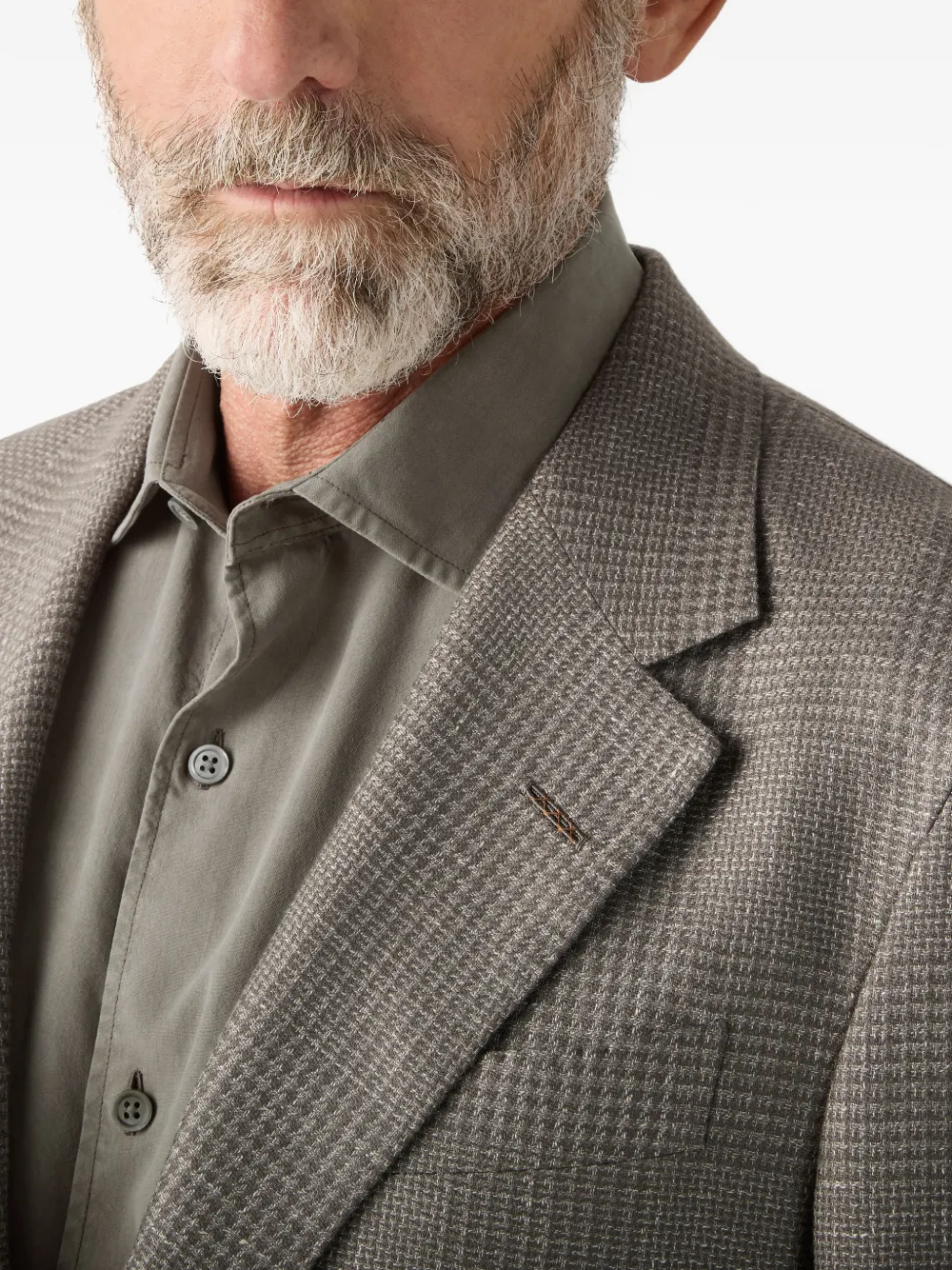 Zegna Jack met patroon Grijs