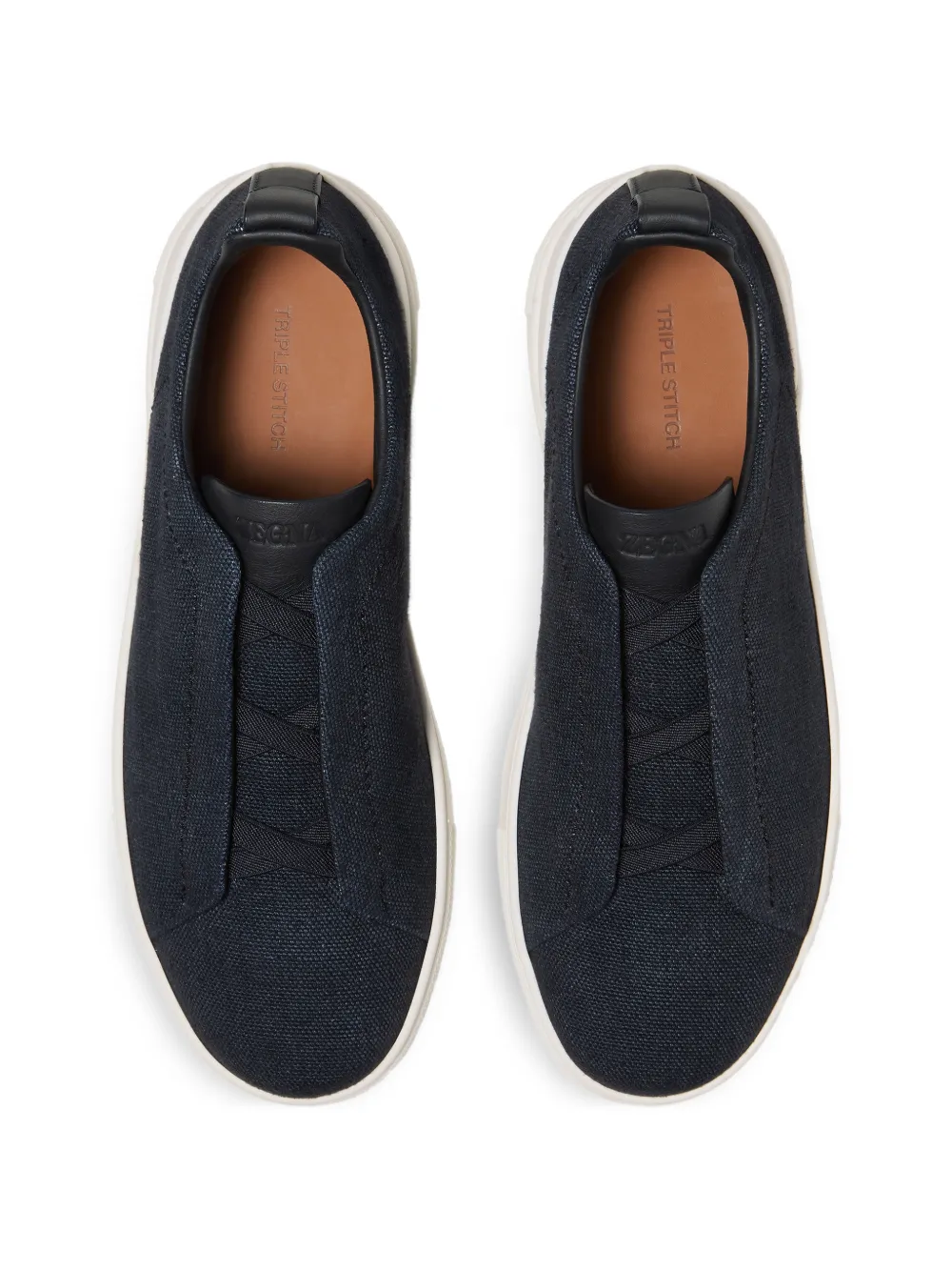 Zegna Triple-Stitch™ sneakers Blauw