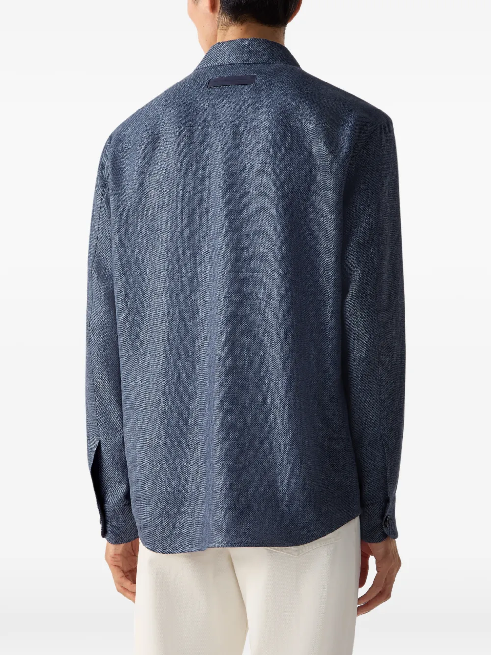 Zegna Shirtjack met knopen Blauw