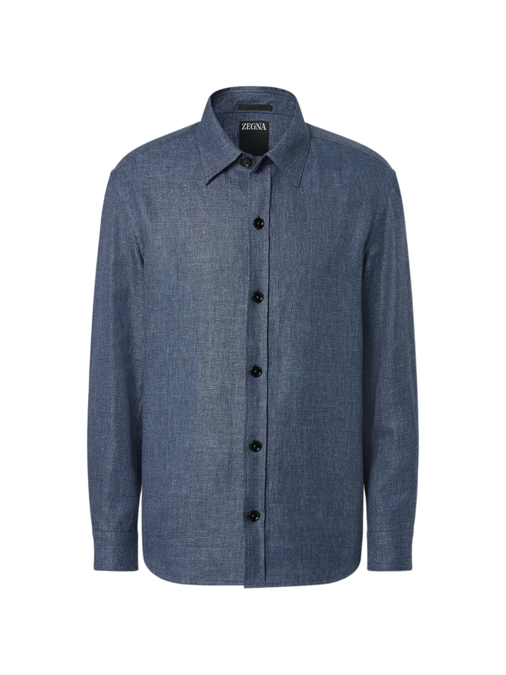 Zegna Giacca-camicia con bottoni - Blu