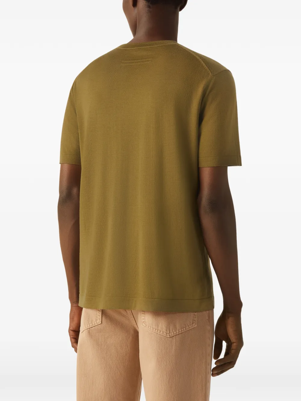 Zegna Wollen T-shirt Groen