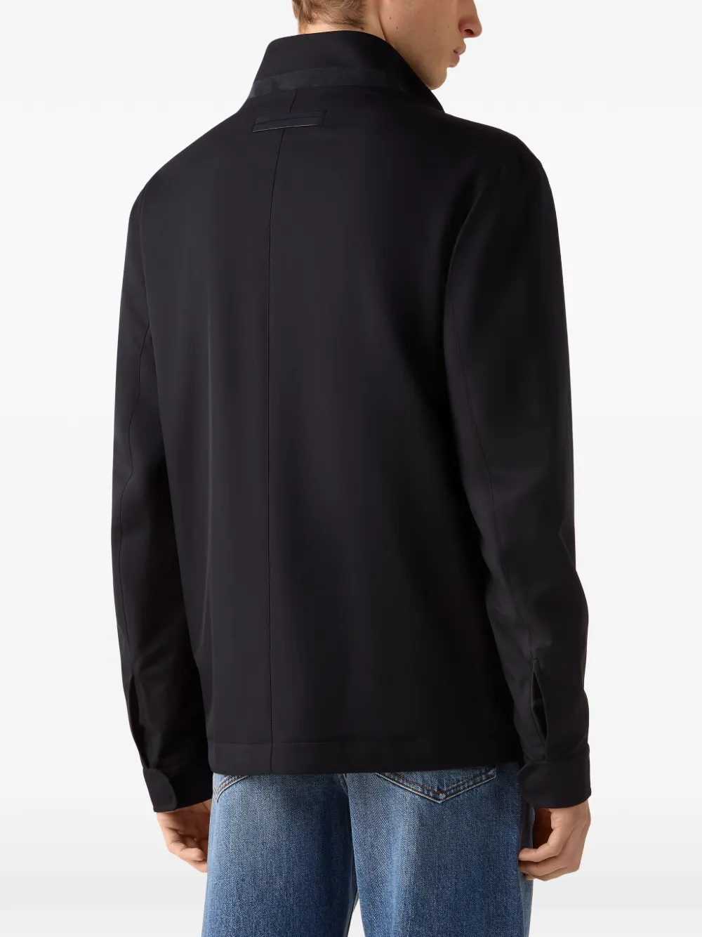 Zegna Jack met borstzak Blauw