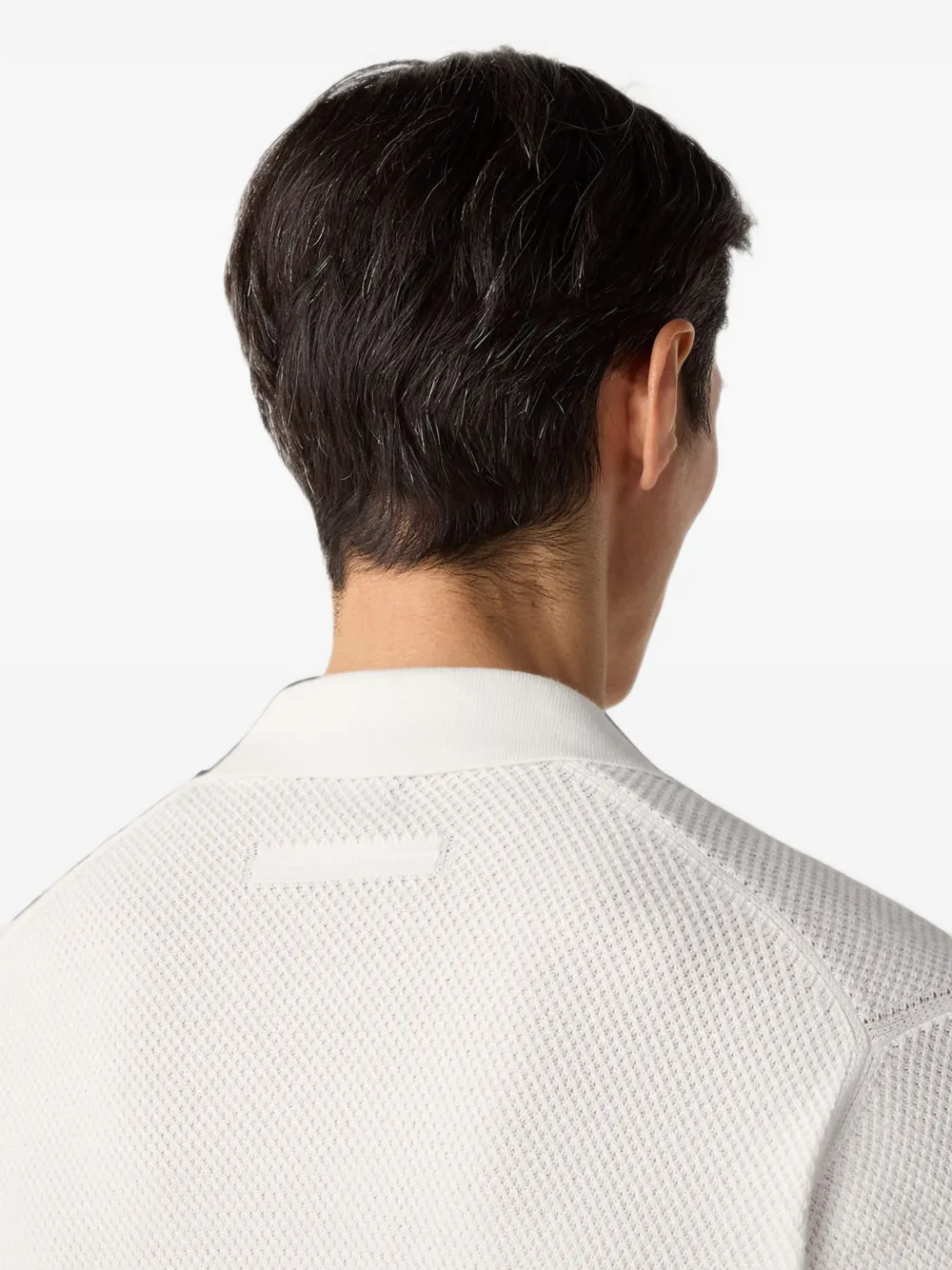 Zegna Oasi katoenen poloshirt met V-hals Wit