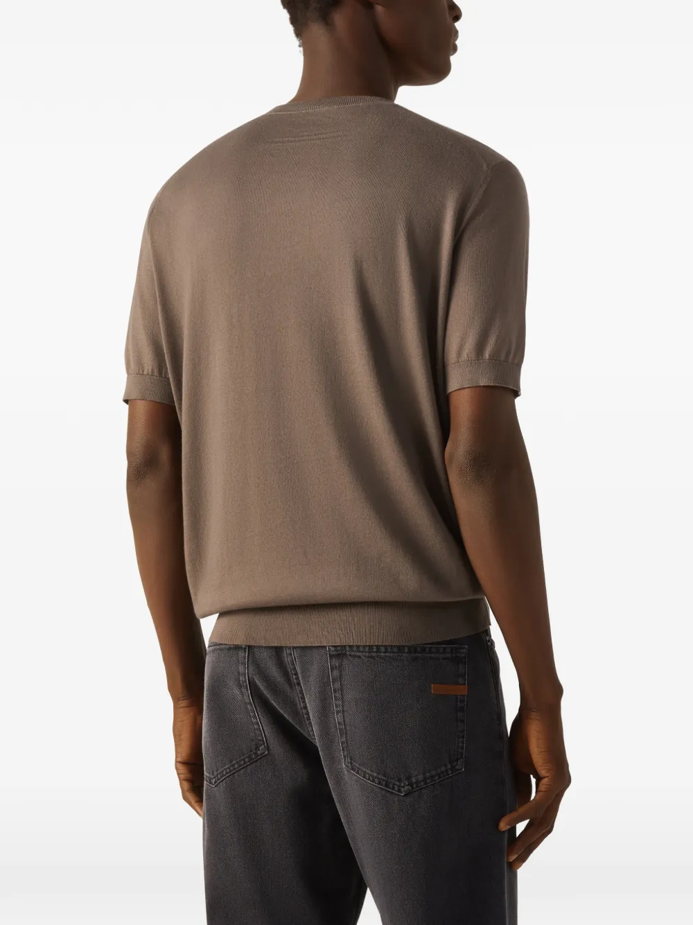 Zegna Katoenen T-shirt Bruin