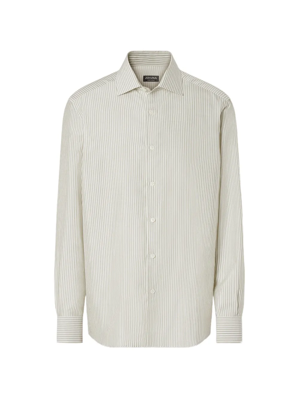 Zegna Camicia a righe in seta - Bianco