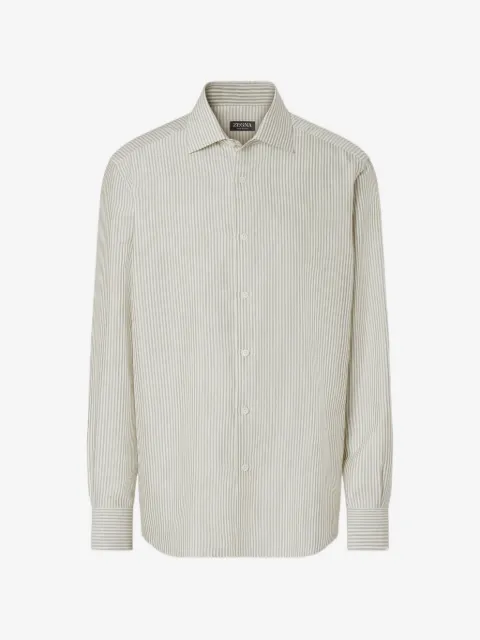 Zegna striped silk shirt