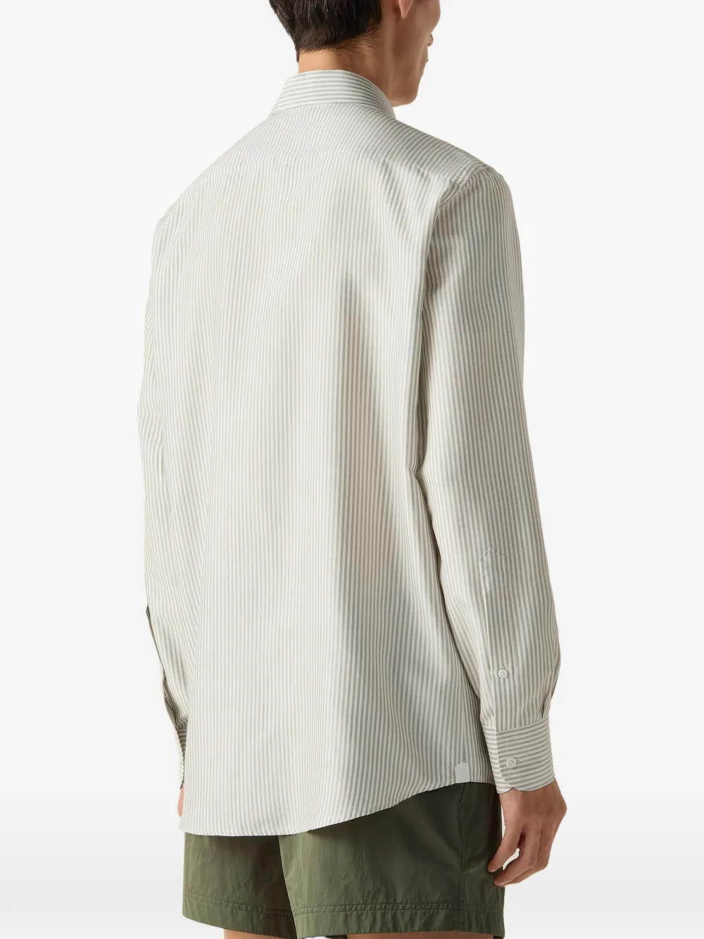 Zegna Gestreept overhemd Wit