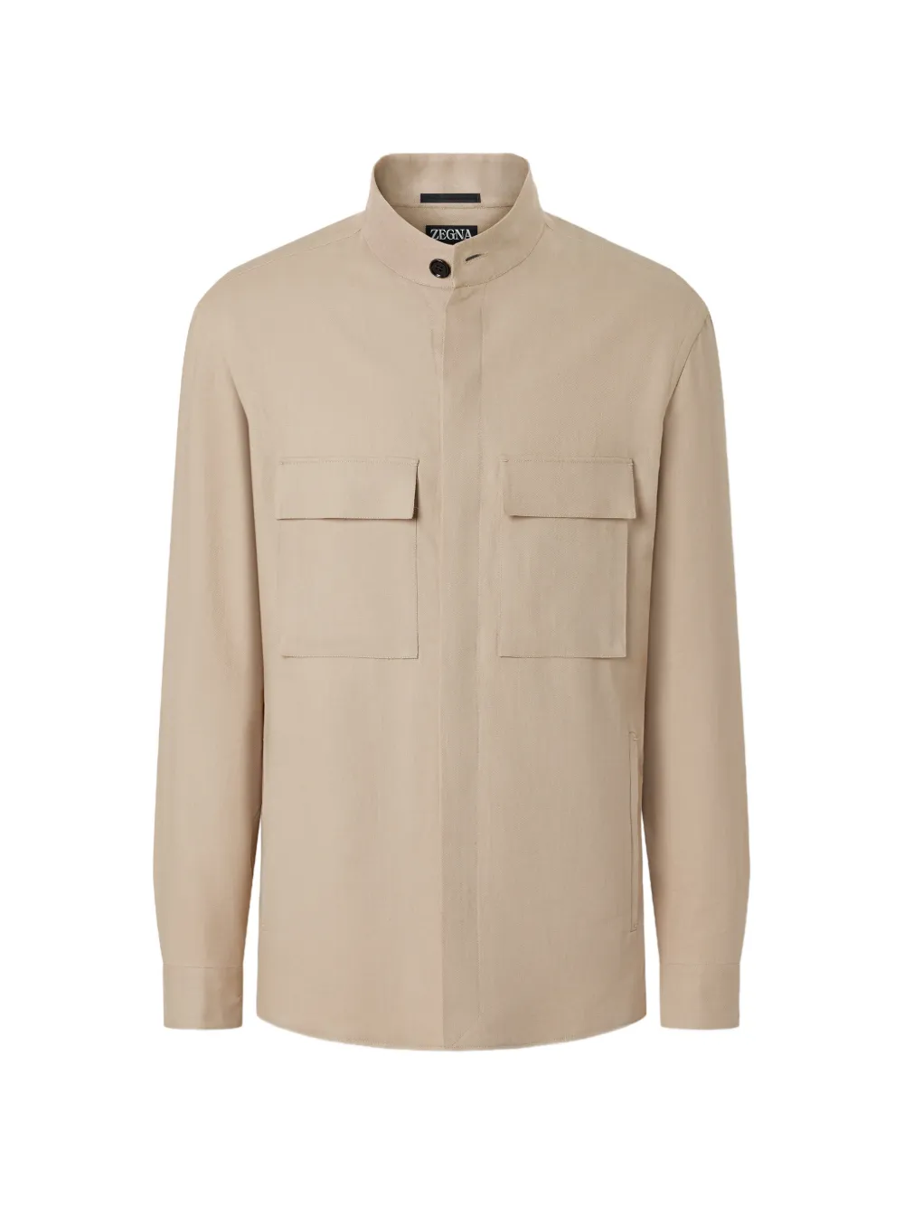 Zegna Giacca-camicia Oasi Lino - Toni neutri