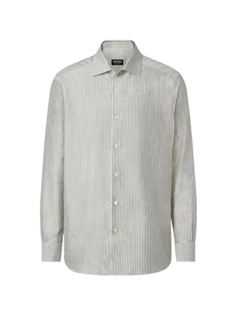 Zegna striped silk shirt