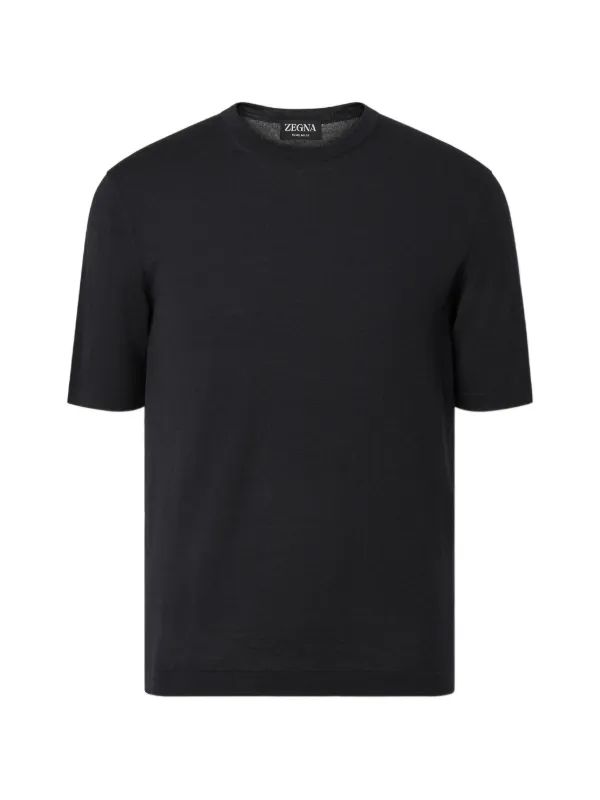 Zegna Wool T-shirt in Black