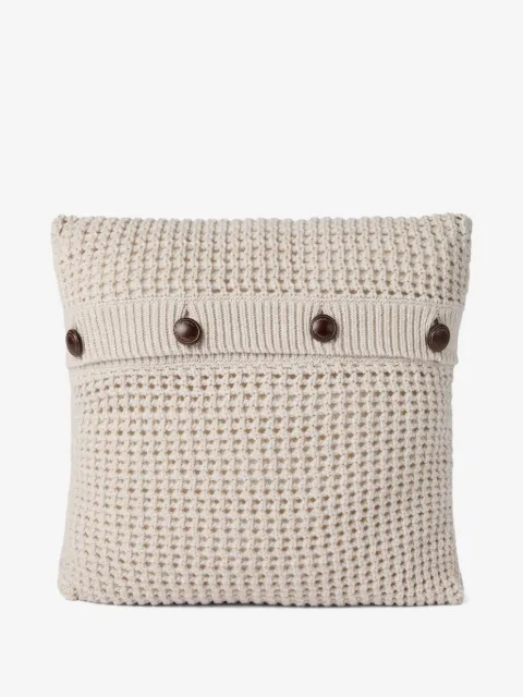 Brunello Cucinelli buttoned knit cushion pillow