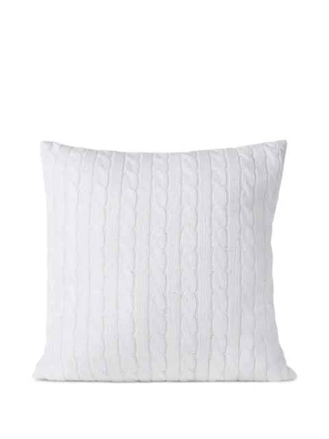 Brunello Cucinelli cable-knit cotton cushion pillow