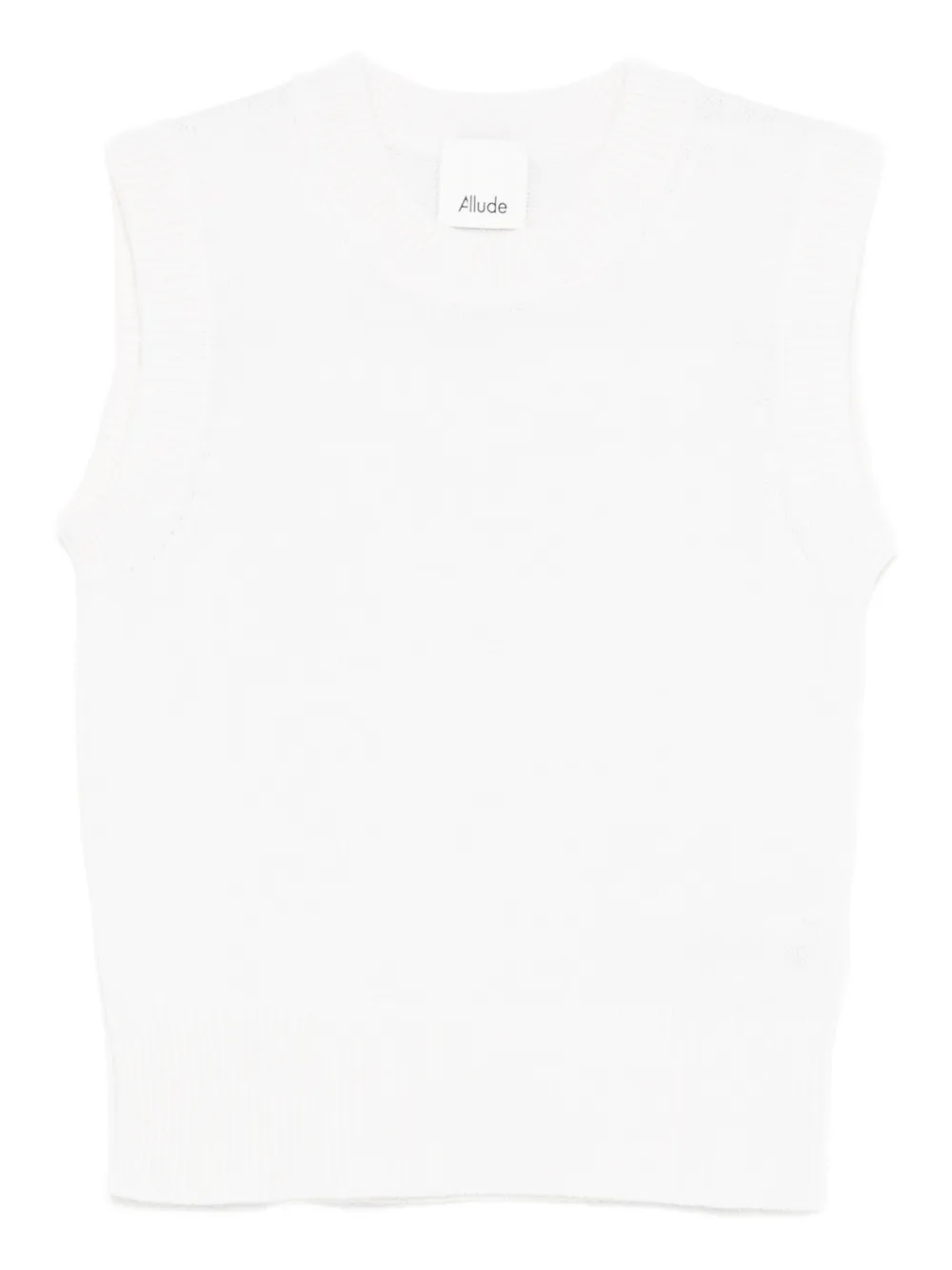 Allude sleeveless knitted top - Bianco