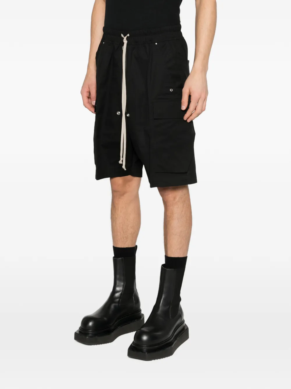 Rick Owens Cargobela shorts Zwart