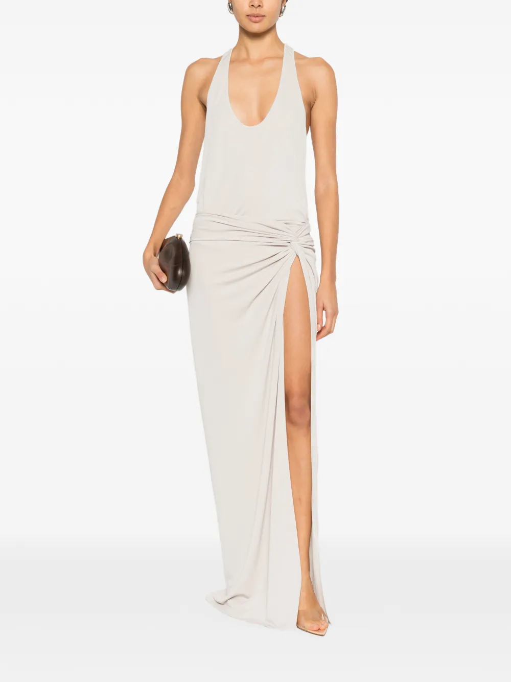 THE ANDAMANE Juno twisted maxi dress - Beige