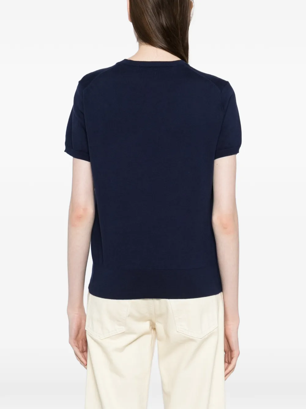 Polo Ralph Lauren Gebreide top met geborduurd logo Blauw