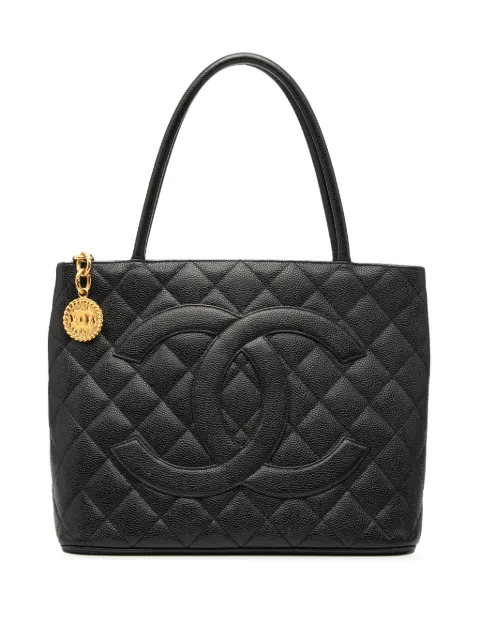 CHANEL Pre-Owned 2000-2002 Caviar Medallion tote bag