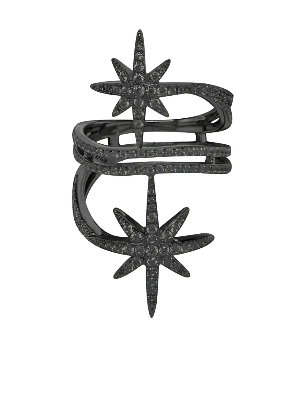 APM Monaco stars embellished ring - Nero