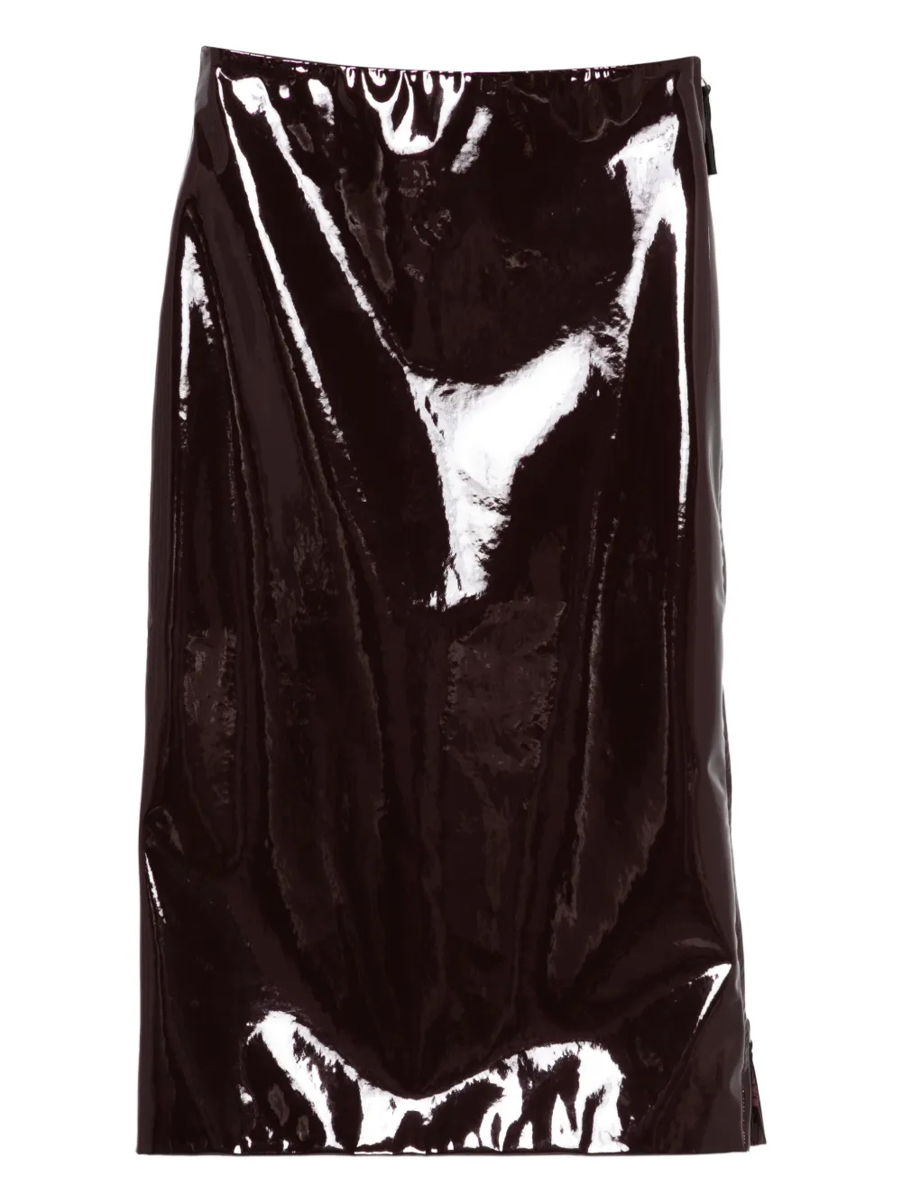 The Frankie Shop Samantha zip fastening skirt - Rosso