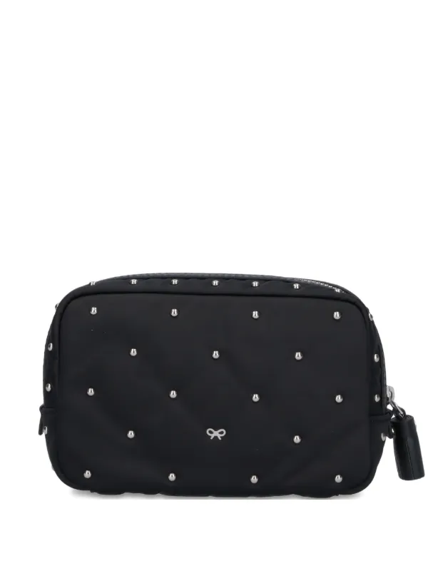 Anya Hindmarch ジップアップ クラッチバッグ | ブラック | FARFETCH JP