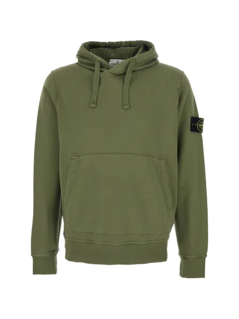 Stone Island sweat 6100062 en molleton de coton biologique
