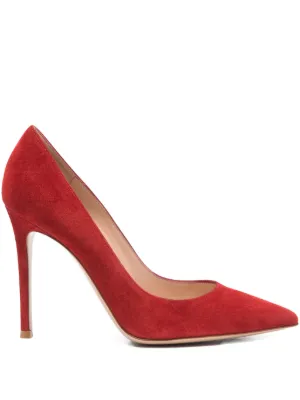 Manolo Blahnik BB ポインテッドトゥ スエードパンプス | レッド