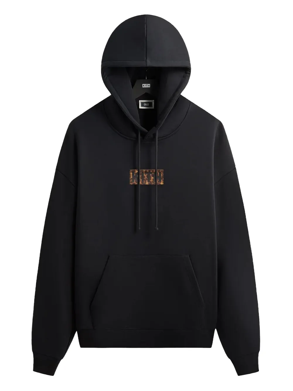 KITH Felpa con zip, cappuccio e applicazione logo - Nero
