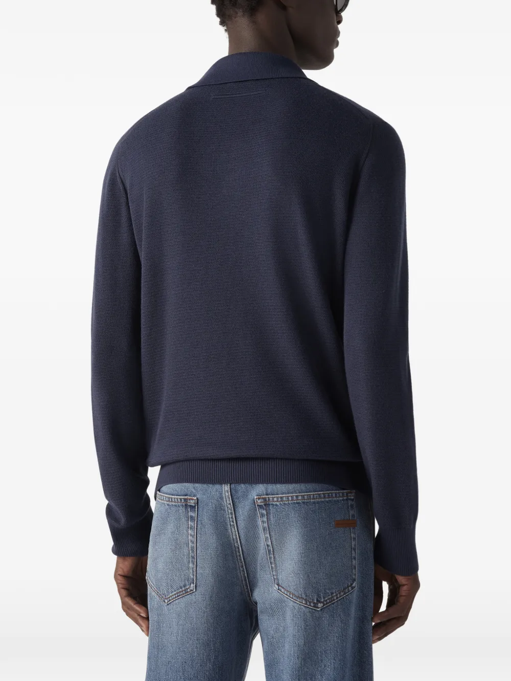 Blue Polo Top
