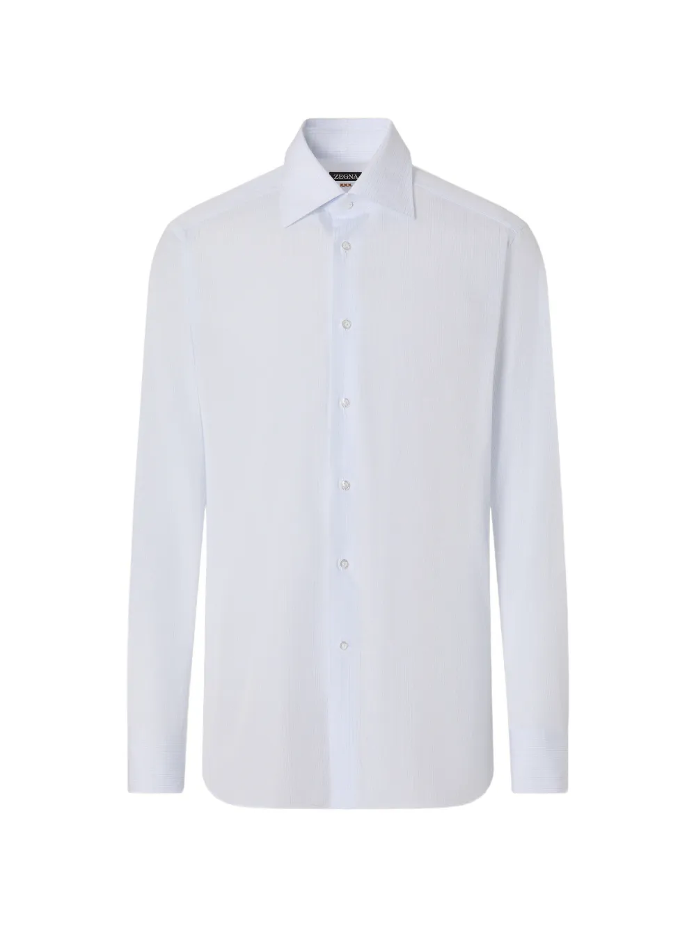 Zegna checked-pattern cotton shirt - White