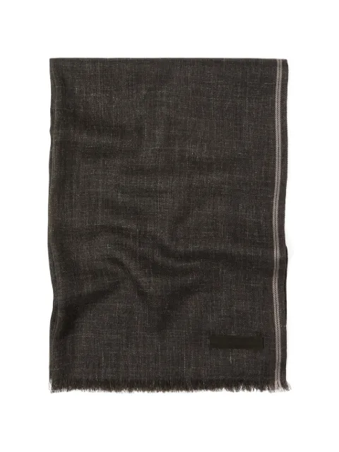 Zegna frayed scarf