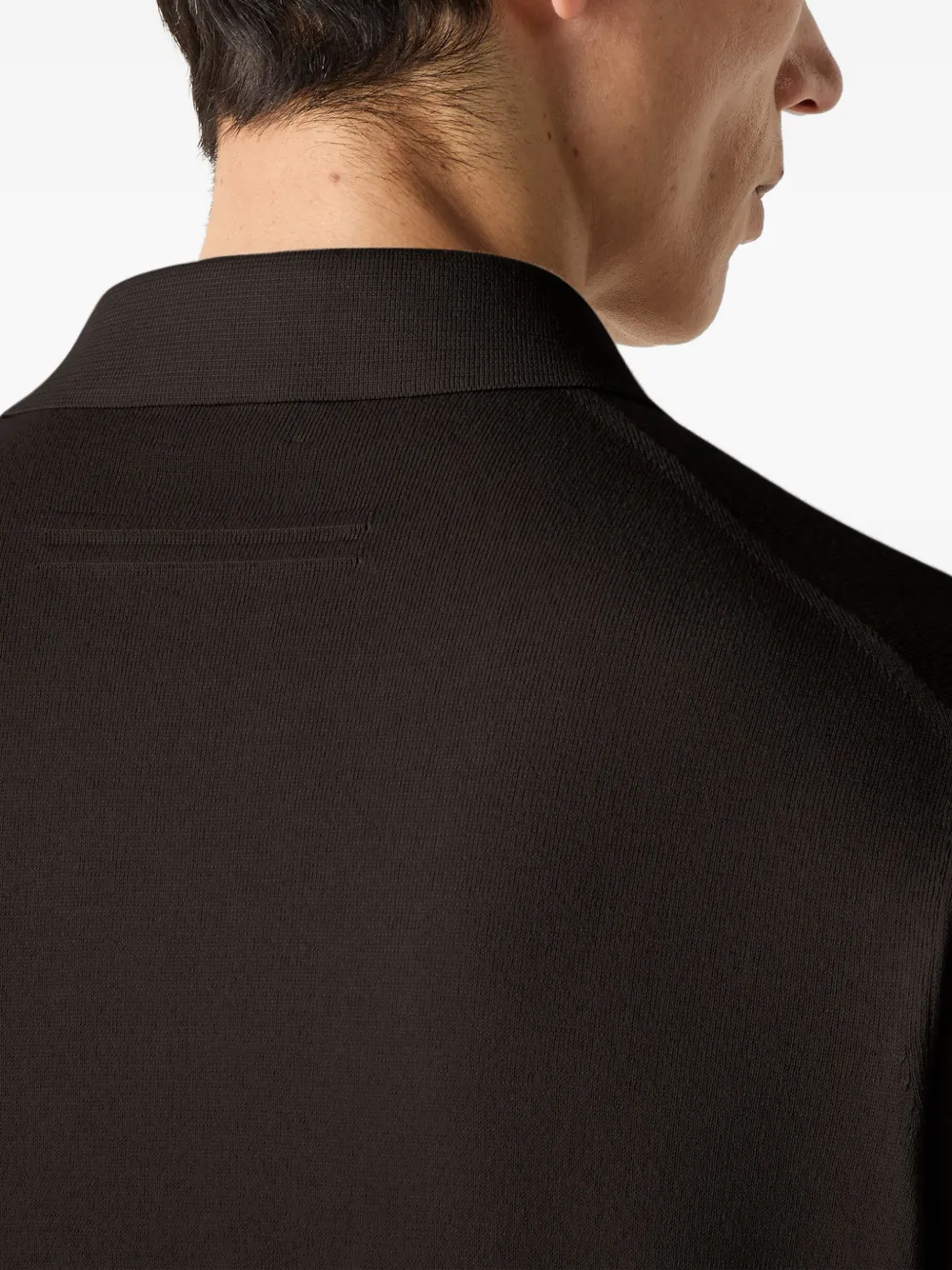 Zegna Katoenen poloshirt Bruin