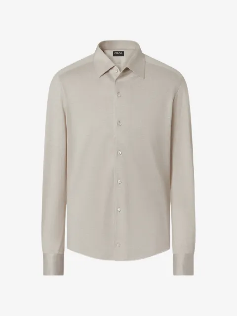 Zegna beige shirt