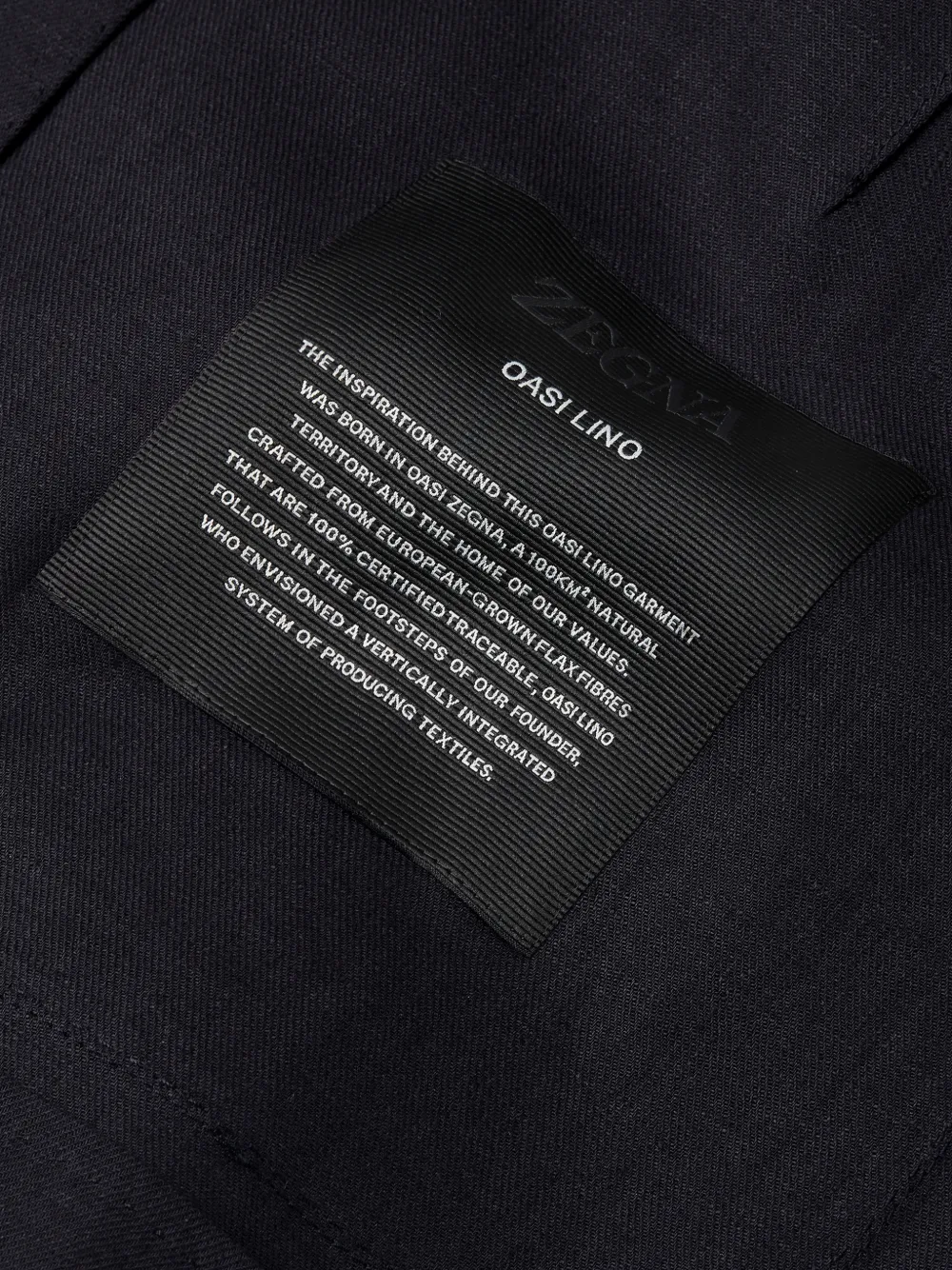Zegna Oasi Lino blazer Blauw