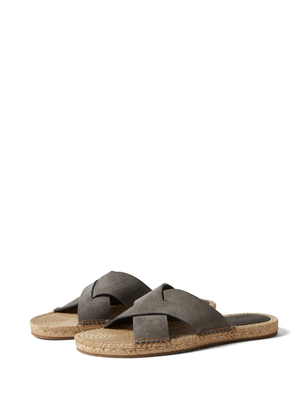 Zegna Suède espadrilles Grijs