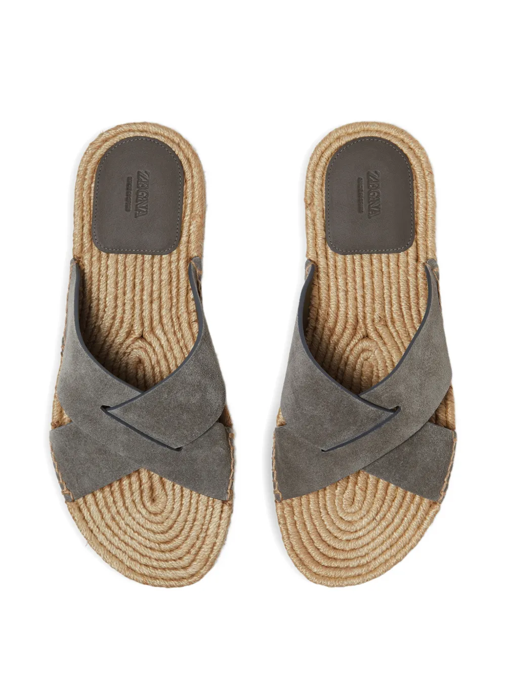 Zegna Suède espadrilles Grijs