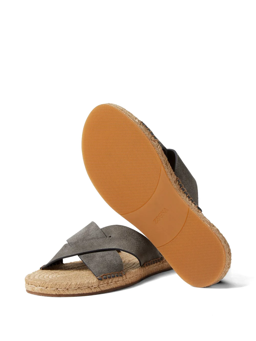 Zegna Suède espadrilles Grijs