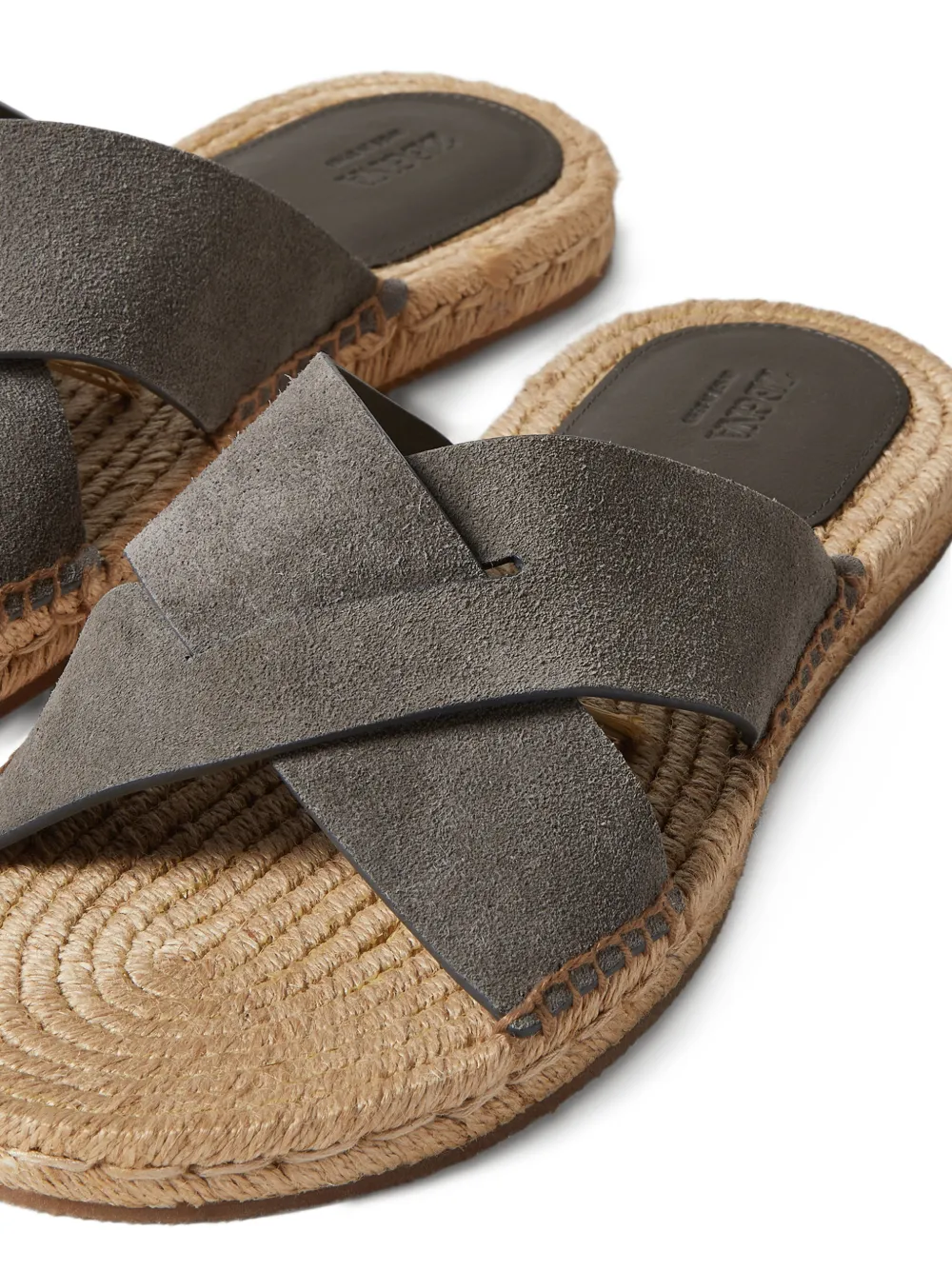 Zegna Suède espadrilles Grijs
